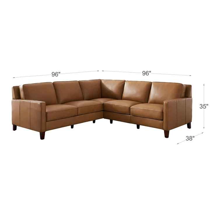 West Park Leather Sectional ( Retails $3700.00 ) - Image 3