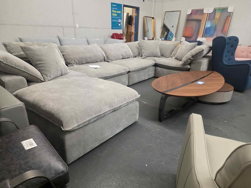 Sereen 6-piece Fabric Modular Sectional, Taupe - Image 6
