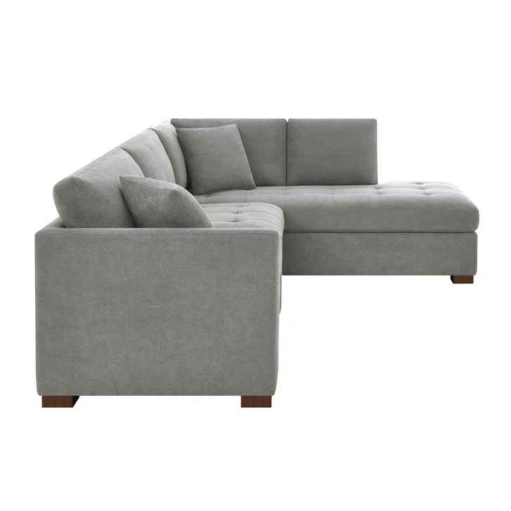 Thomasville Miles Fabric Sectional with Power Footrest - Image 4
