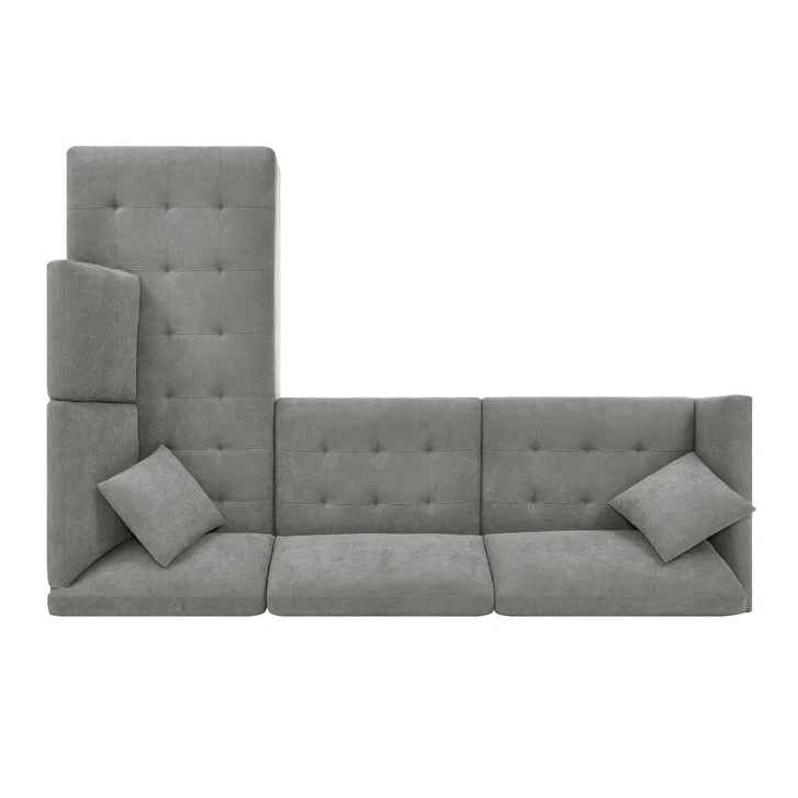 Thomasville Miles Fabric Sectional with Power Footrest - Image 5