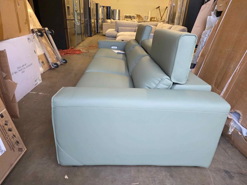 POVISON SMART Barrett-Power Reclining Sofa ( Dark Green ) Retails $2500.00 - Image 8