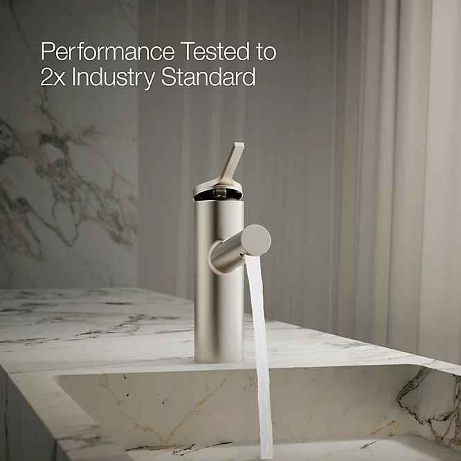 KOHLER Elate Single Hole Single-Handle 1.2 GPM Bathroom Faucet in Brushed Nickel - Image 3