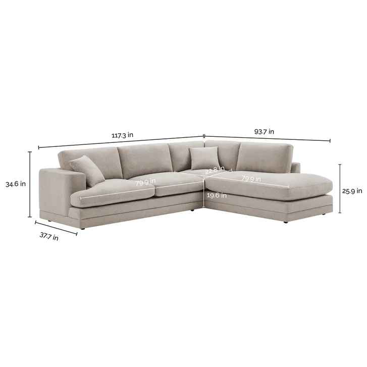 Derry Fabric Sectional - Image 2