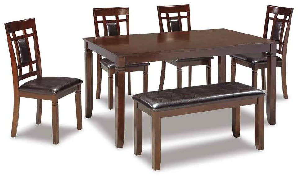 Bennox Dining Table and 4 Chairs and Bench - Image 3