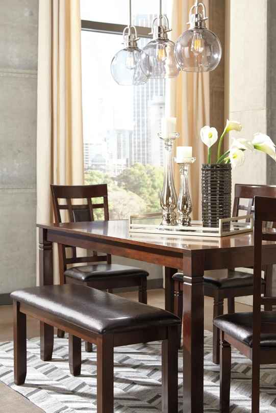 Bennox Dining Table and 4 Chairs and Bench - Image 4