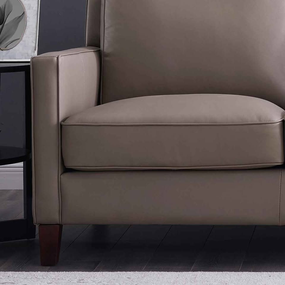 West Park 3-piece Leather Set ( Taupe ) ( Retails $4300.00 ) - Image 2