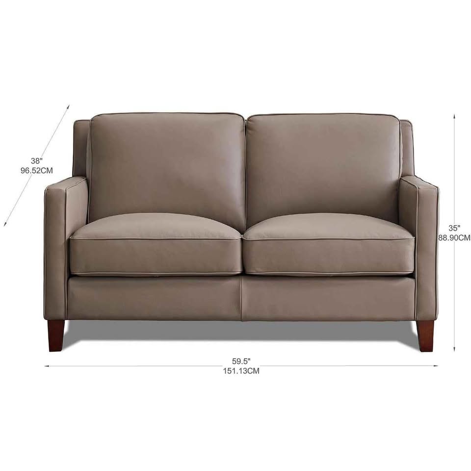 West Park 3-piece Leather Set ( Taupe ) ( Retails $4300.00 ) - Image 5