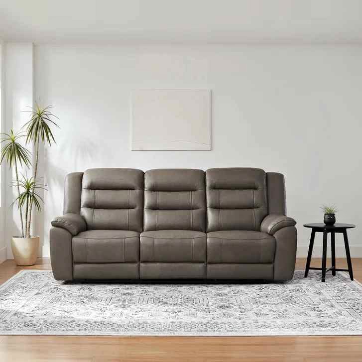 Mason Leather Power Reclining Sofa ( Taupe )