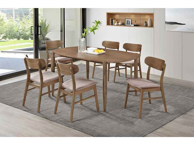 Dortch Walnut 7-piece Dining Room Set