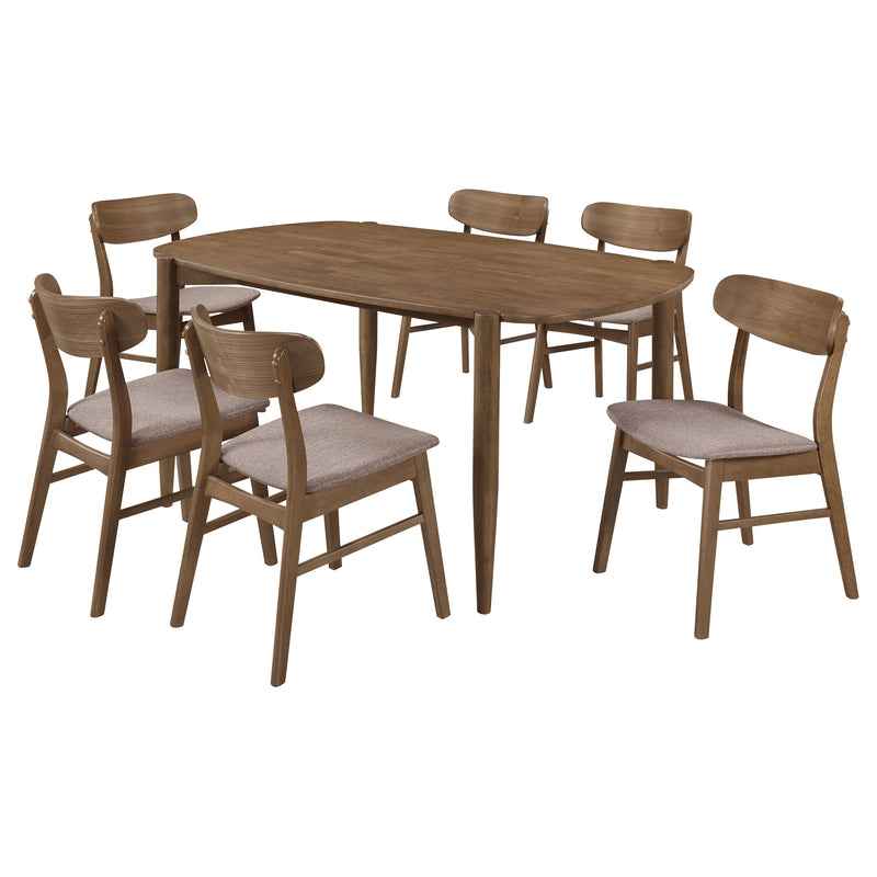 Dortch Walnut 7-piece Dining Room Set - Image 2