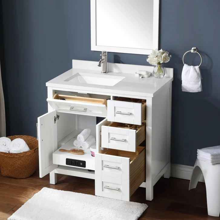 OVE Decors Lakeview Bath Vanity in White - Image 3