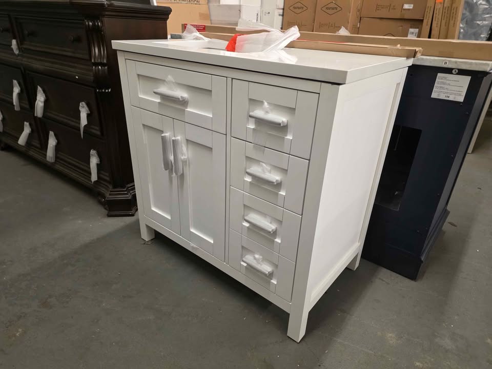 OVE Decors Lakeview Bath Vanity in White - Image 8