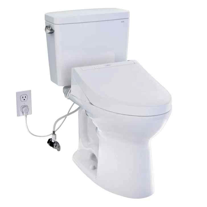 TOTO Two-Piece Toilet with Washlet Bidet Seat