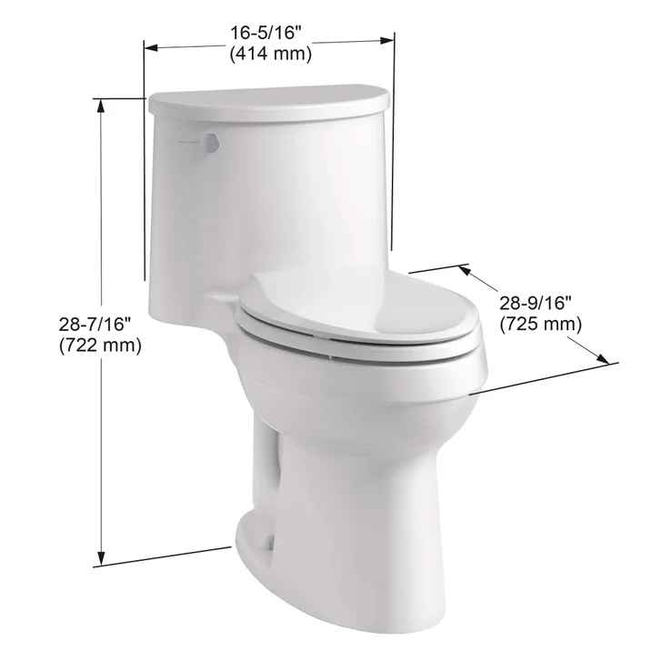 Kohler Adair One-Piece Elongated Toilet - Image 2