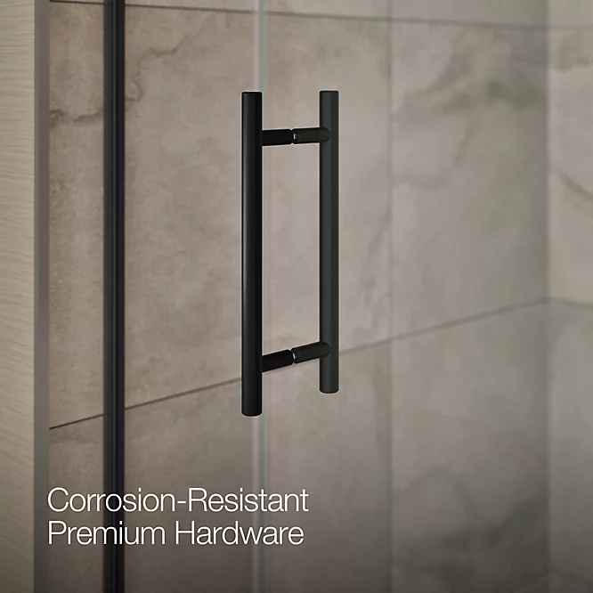 Prone 56-1/4"-59-5/8" W x 75-1/2" H sliding shower door with 5/16"-thick Crystal Clear glass - Image 5