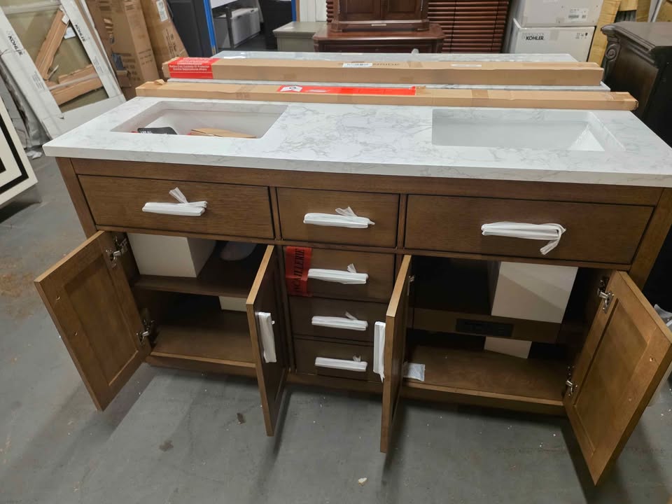 OVE Decors Alonso 60" Bath Vanity in Brown - Image 10