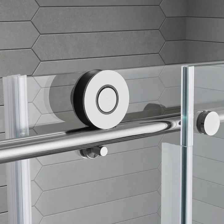 OVE Decors Renfrew 60" Frameless Soft-close Sliding Shower Door ( Chrome ) - Image 4