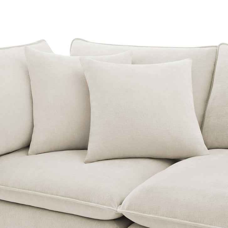 Sereen 6-piece Fabric Modular Sectional, Cream - Image 5