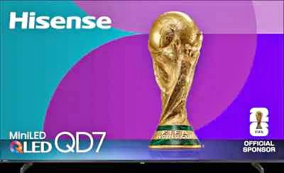 Hisense - 85" Class QD7 Series MiniLED QLED 4K UHD HDR Smart Fire TV (2025) ( Model# 85QD7QF ) $750