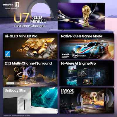 Hisense 100" Class U7 Series MiniLED ULED 4K Google TV ( Model# 100U75QG ) - Image 2