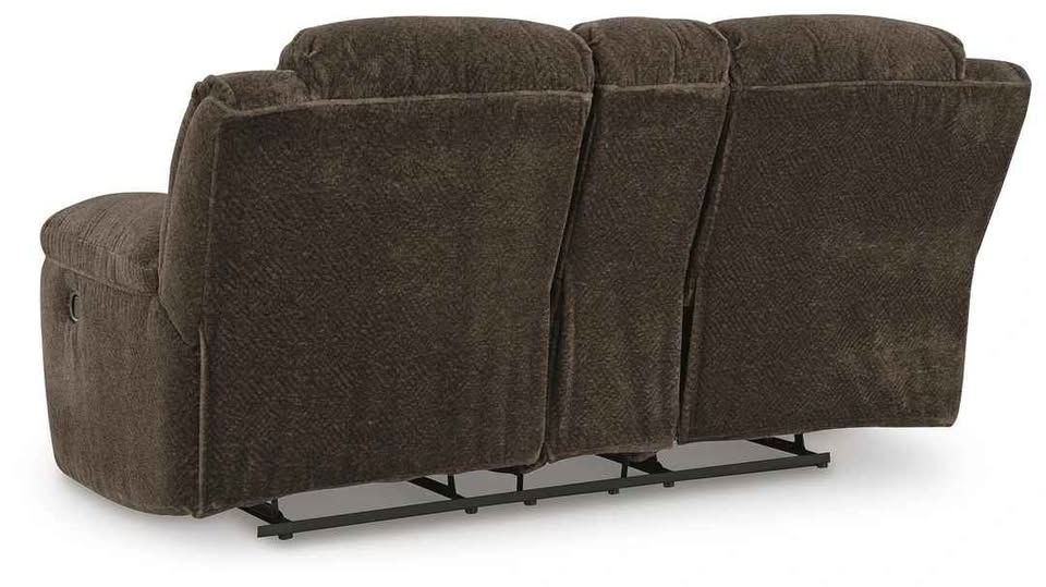 Frohn Manual Reclining Loveseat with Console ( Chocolate ) - Image 6