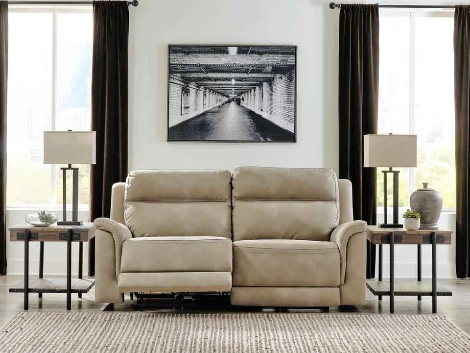 Next-Gen DuraPella Performance Fabric Dual Power Reclining Sofa ( Retails $2400.00 )