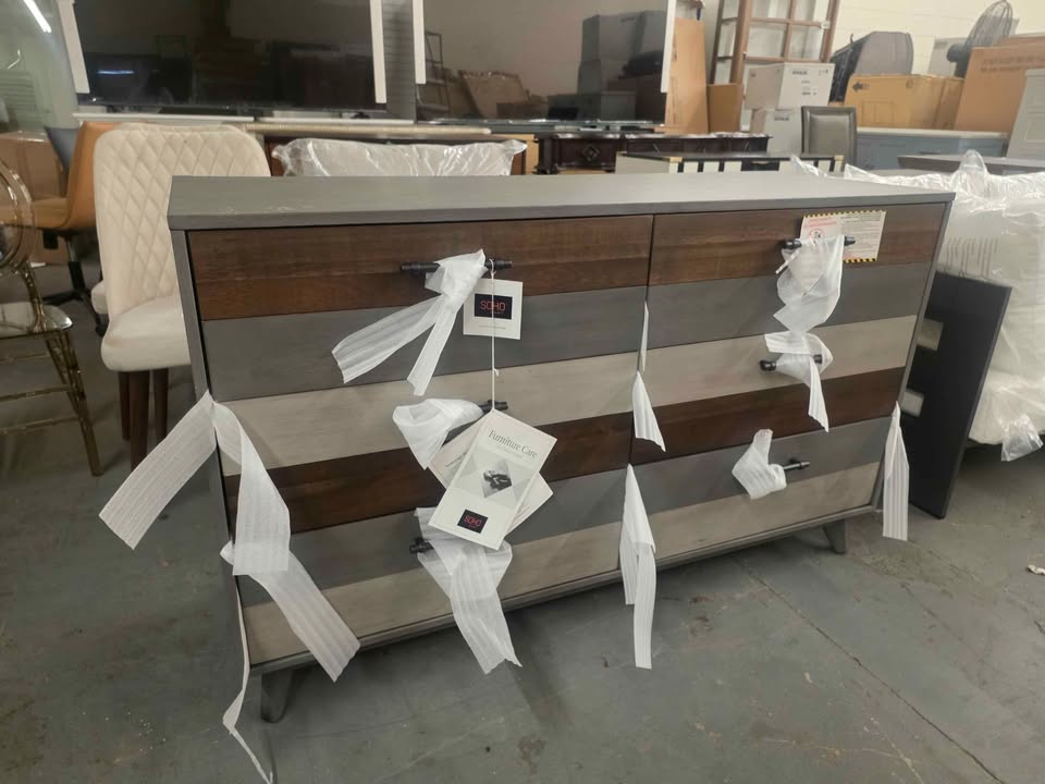 Oxford Soho Baby Cascade Gray 6 Drawer Dresser - Image 3