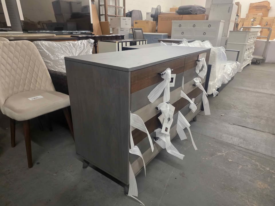 Oxford Soho Baby Cascade Gray 6 Drawer Dresser - Image 4