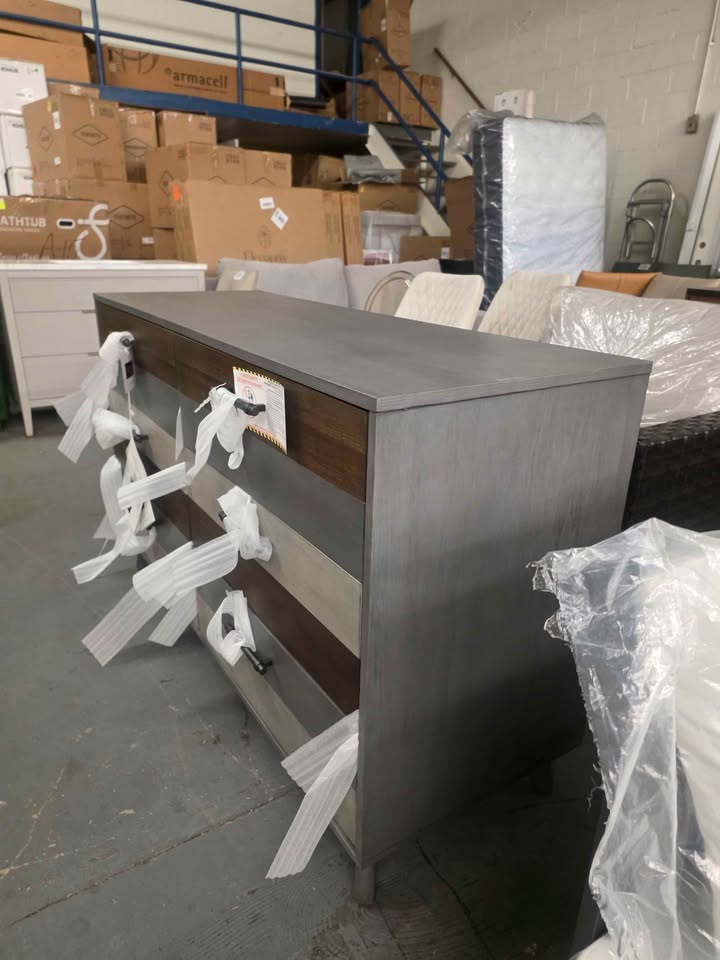 Oxford Soho Baby Cascade Gray 6 Drawer Dresser - Image 5