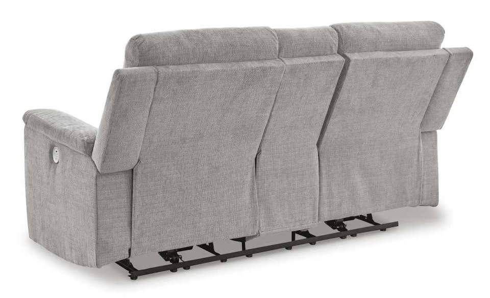 Barnsana Power Reclining Loveseat with Console ( Ash ) - Image 5
