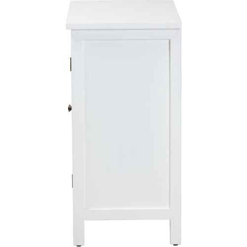 Yelena 2 Door Storage Cabinet in White Finish Wood - Image 5