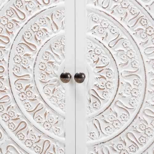 Yelena 2 Door Storage Cabinet in White Finish Wood - Image 6