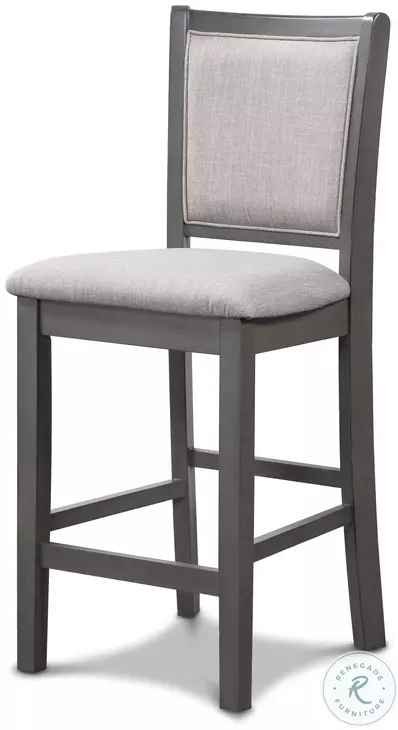 New Classic Furniture Amy Gray 5pc Counter Height Set - Image 5