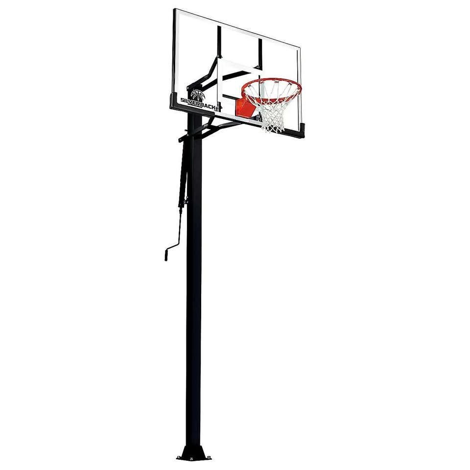 Silverback 54 in Inground Tempered-Glass Outdoor Basketball Hoop ( B5402 )
