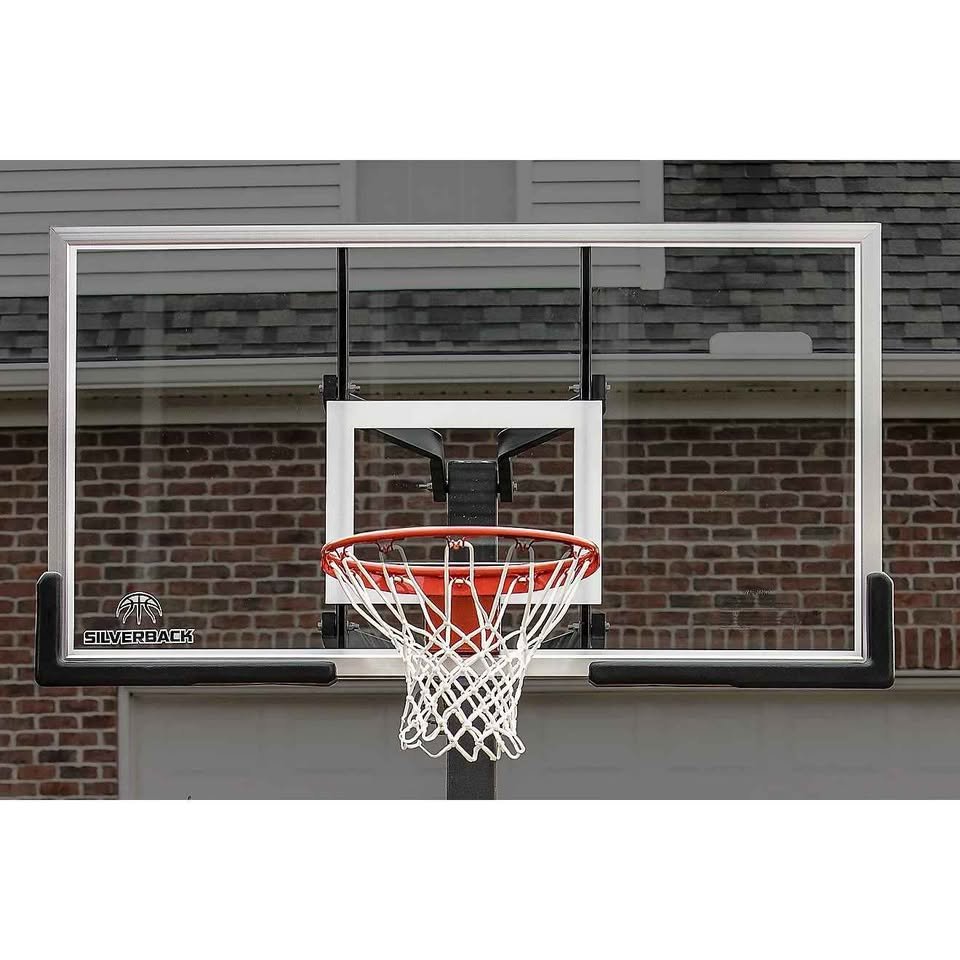 Silverback 54 in Inground Tempered-Glass Outdoor Basketball Hoop ( B5402 ) - Image 3