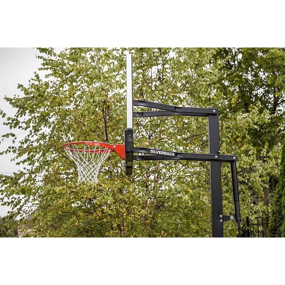 Silverback 54 in Inground Tempered-Glass Outdoor Basketball Hoop ( B5402 ) - Image 4
