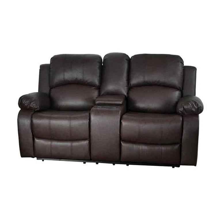 Lifestyle Furniture LGS2890-L Utica Reclining Loveseat, Dark Brown