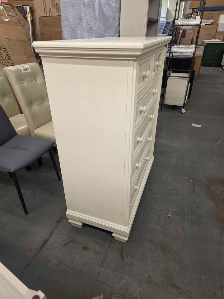 Oxford Soho Baby Richmond Oyster White 6 Drawer Chest - Image 7