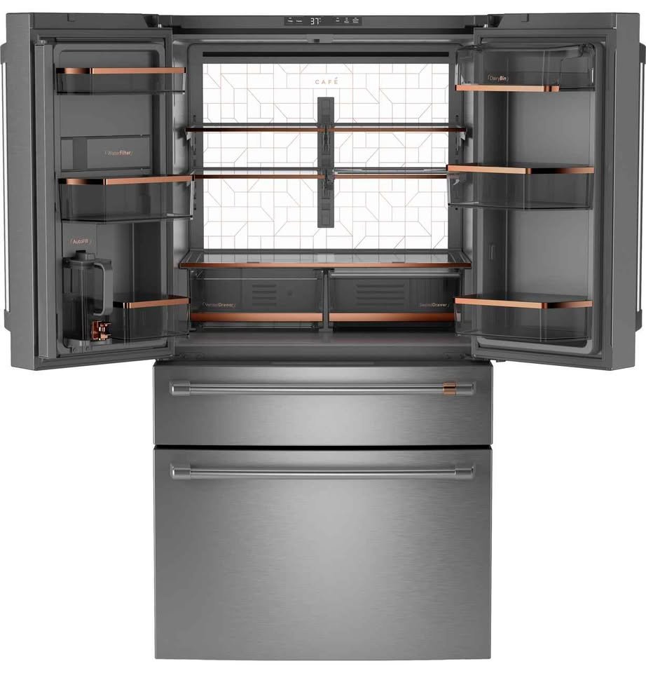CAFÉ ENERGY STAR 28.7 Cu. Ft. Smart 4-Door French-Door Refrigerator / Dual-Dispense AutoFill Pitcher - Image 3