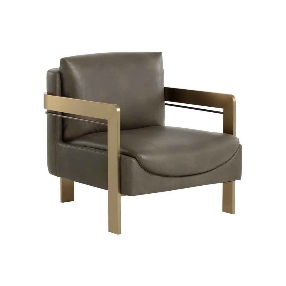 Gerace CAL117 Compliant 30.25" Wide Lounge Chair - Taupe ( Retails $2100.00 ) - Image 2