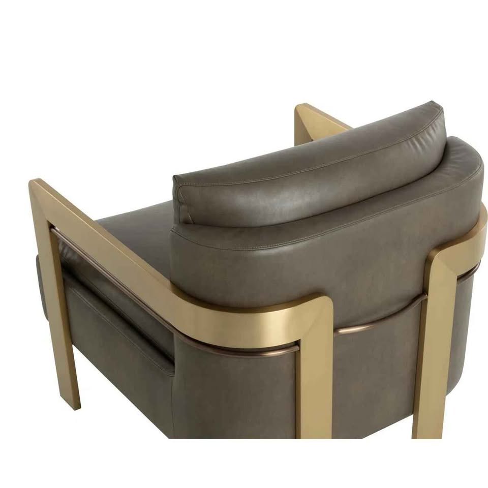 Gerace CAL117 Compliant 30.25" Wide Lounge Chair - Taupe ( Retails $2100.00 ) - Image 5