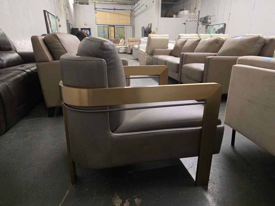 Gerace CAL117 Compliant 30.25" Wide Lounge Chair - Taupe ( Retails $2100.00 ) - Image 9