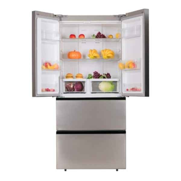 17.9 cu. ft. Countertop Depth Side-by-Side 4-French Door Refrigerator in VCM Stainless Steel Look - Image 2