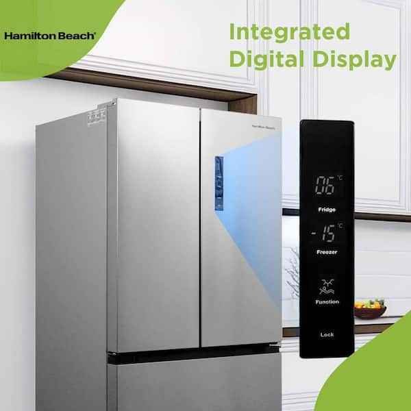 17.9 cu. ft. Countertop Depth Side-by-Side 4-French Door Refrigerator in VCM Stainless Steel Look - Image 5