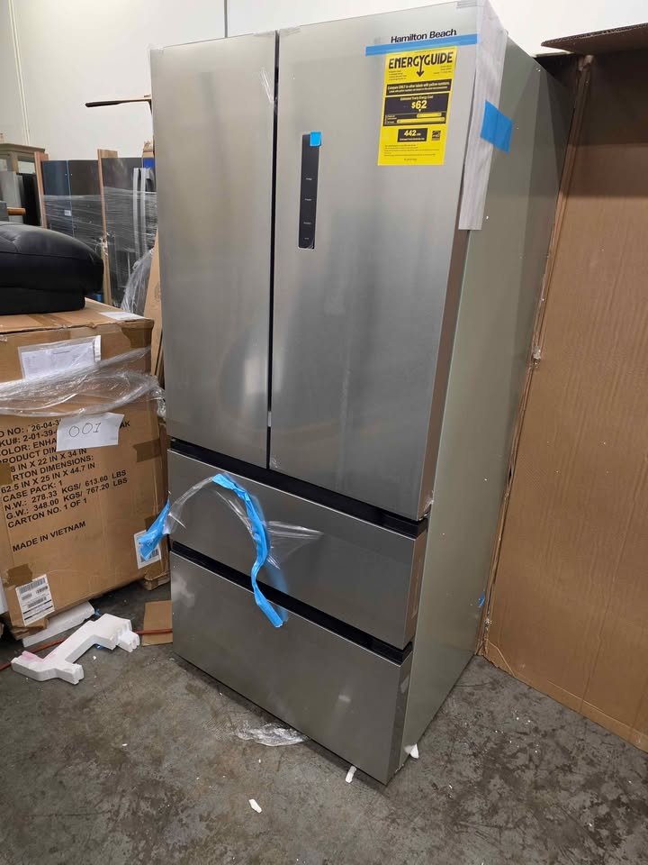 17.9 cu. ft. Countertop Depth Side-by-Side 4-French Door Refrigerator in VCM Stainless Steel Look - Image 10