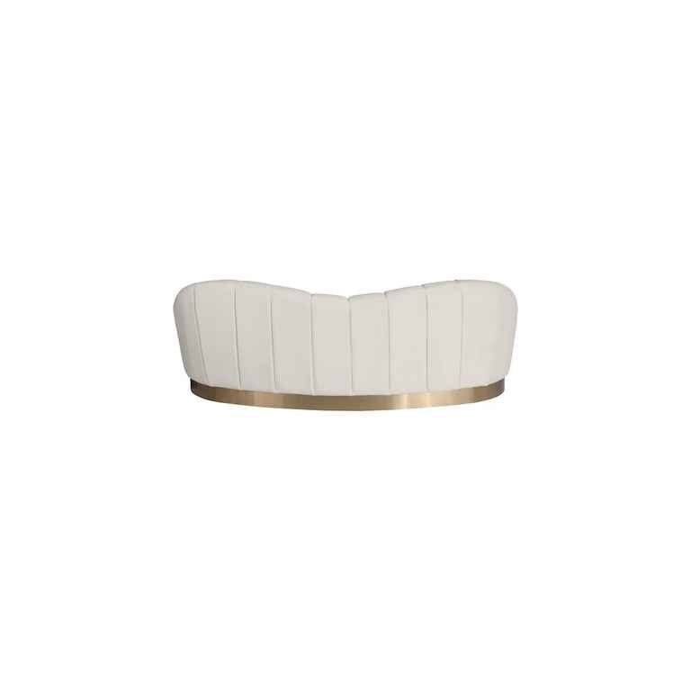 Meridian Furniture Shelly 90" Velvet Curved Sofa - Image 5