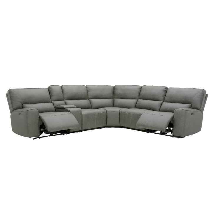 Sweeney 6-piece Fabric Power Reclining Sectional with Power Headrests - Image 2