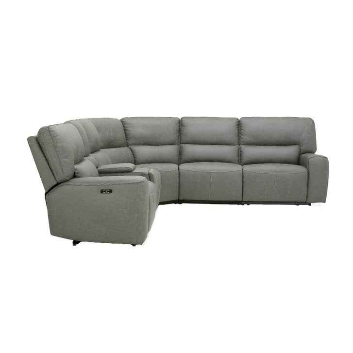 Sweeney 6-piece Fabric Power Reclining Sectional with Power Headrests - Image 3