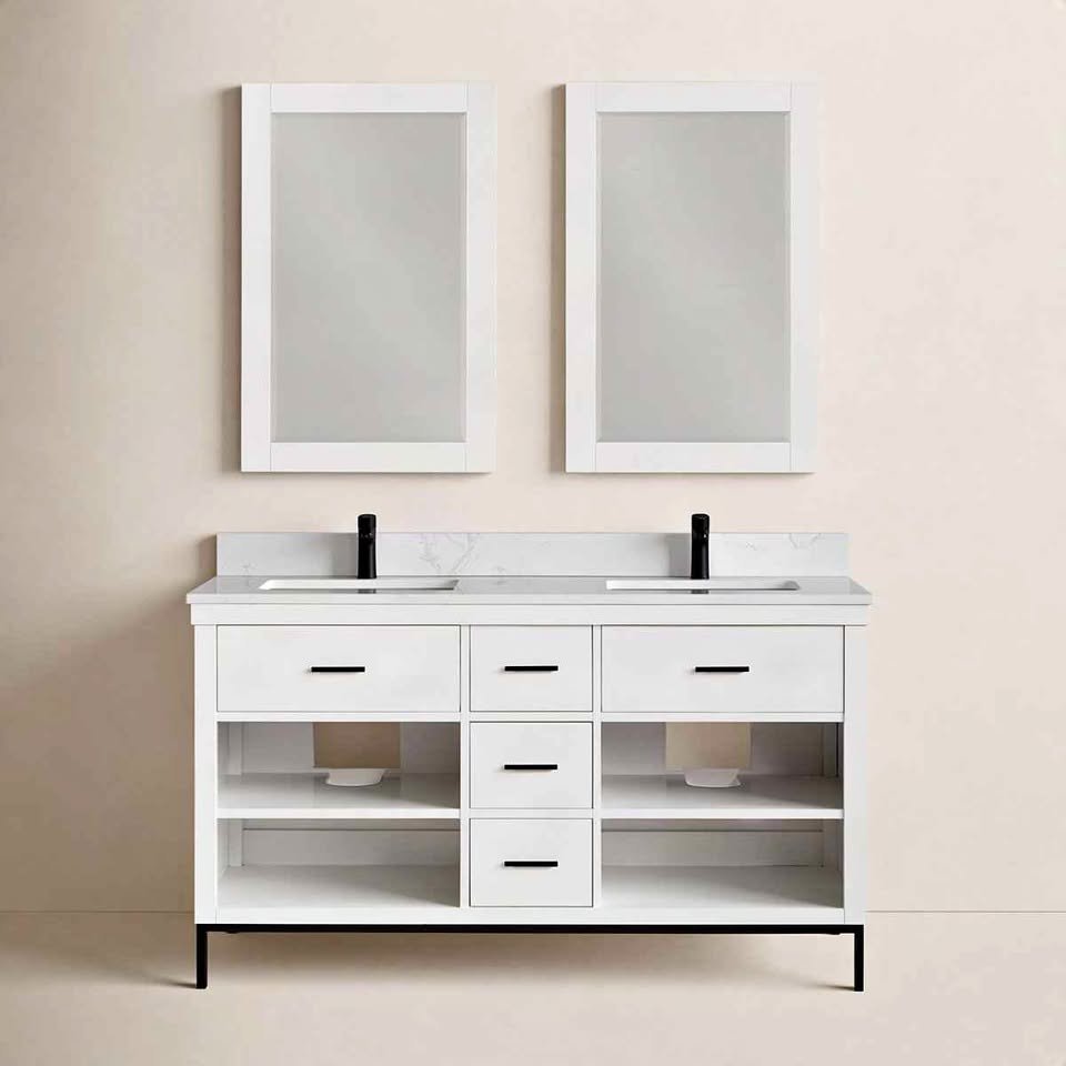 Adaire 72'' Double Bathroom Vanity White