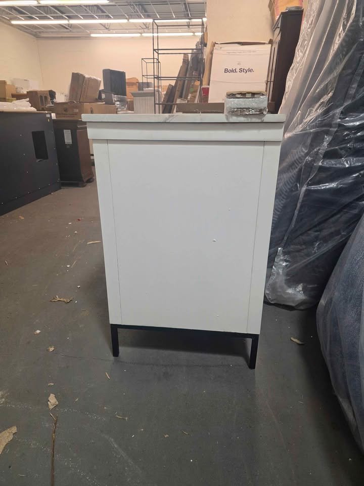 Adaire 72'' Double Bathroom Vanity White - Image 7